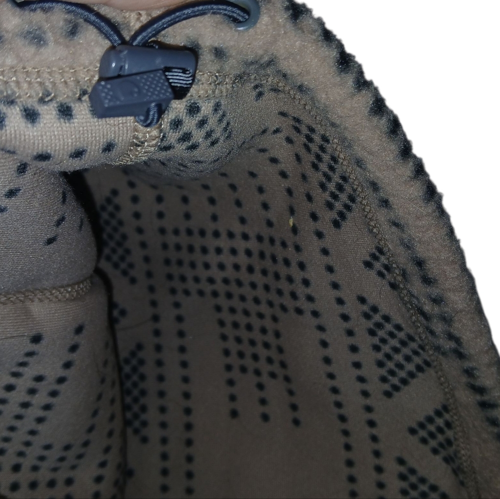 Carhartt Womens Relaxed Fit Tan + Gray Geometric Fleece Pullover XL - Picture 2 of 14